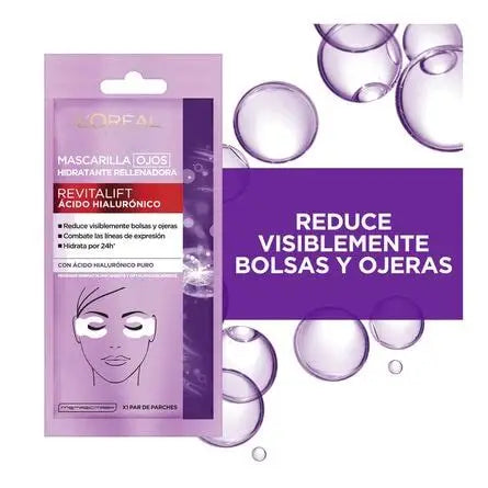 👁️✨Mascarilla Ojos Loreal Acido hialuronico